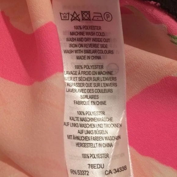 New FRENCH CONNECTION Holiday Poppy Polly Tank Top Pink Floral Cami Blouse Black - Picture 8 of 9